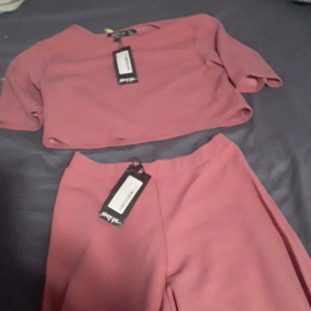 Crop top pant set